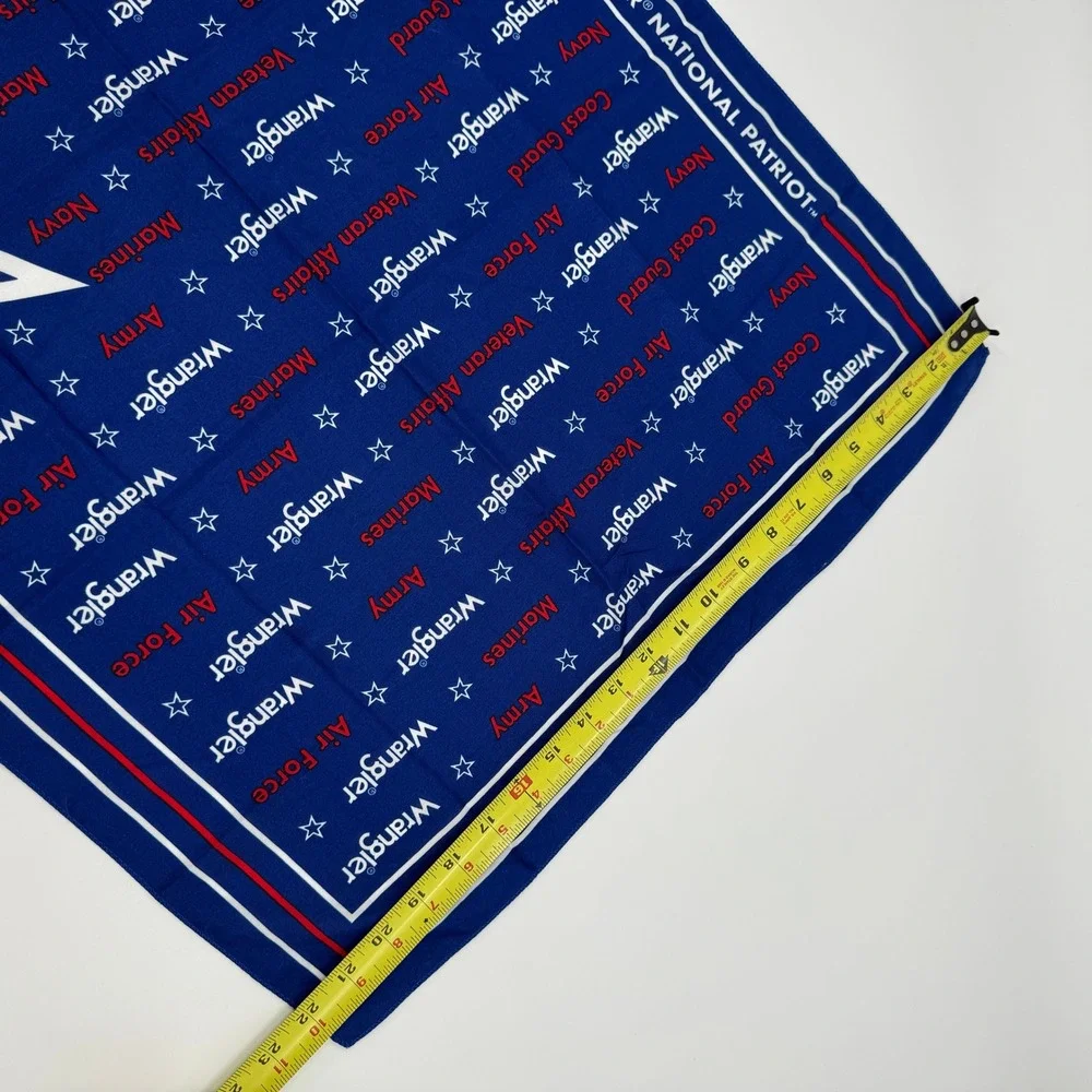 Wrangler National Patriot Bandana Scarf‎ Navy Blue White Red Stars Military